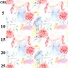 100% Cotton Digital Fabric Rose & Hubble Unicorn Floral Fairytale 150cm Wide
