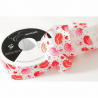 Berisfords Ribbon 25mm Kiss Me Lips Valentine's Day Love Polka Dots