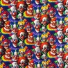 100% Cotton Digital Fabric Nightmare Clowns Halloween 140cm Wide