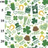 100% Cotton Digital Fabric Rose & Hubble St Patricks Day Lucky Charms