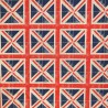 Cotton Rich Linen Look Fabric Union Jack Flag Allover Or Panel Upholstery