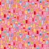 100% Cotton Fabric Makower Lollies Lolly Ice Creams Food Sweets Summer