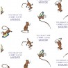SALE 100% Cotton Fabric Roald Dahl The Witches You Really Are A Very Clever Mouse