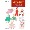 Simplicity Doll Clothes Craft Sewing Patterns 4707