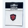 Iron On Motif Union Jack Shield Crest UK Great Britain