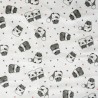 100% Brushed Cotton Winceyette Flannel Fabric R.E.D Textiles Squirrels White