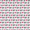 100% Cotton Digital Fabric Daddy's Girl Love Hearts 140cm Wide