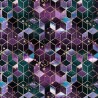100% Cotton Digital Fabric Geometric Glitz Blocks Stars 140cm Wide