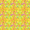 100% Cotton Digital Fabric Happy Face Emojis Smile 140cm Wide