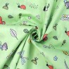 Polycotton Fabric Bugs Life Insects Butterfly
