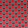 100% Cotton Digital Fabric Oh Sew Dog Cat Paw Prints Love Hearts 140cm Wide