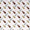 100% Cotton Digital Fabric Oh Sew Easter Bunny Rabbits 140cm Wide