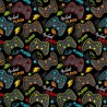 100% Cotton Digital Fabric The Best Player Gaming 140cm Wide