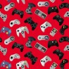 100% Cotton Digital Fabric Gaming Controllers Console 140cm Wide