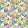 100% Cotton Digital Fabric Butterfly Beauty Floral Flower 140cm Wide
