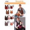 Simplicity Fabric Sewing Patterns 4762 Boys and Men Vests and Ties