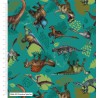 100% Cotton Fabric Dinosaurs Species Blast From The Past