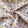 Polycotton Fabric Minibeasts Insects Animals Worm Caterpillar Butterfly Ladybird