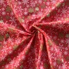 100% Organic Cotton Poplin Fabric Snowflakes Snow Christmas Xmas Festive