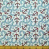 Sail Away Anchors And Chains 100% Cotton Fabric