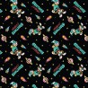100% Cotton Fabric Camelot Greetings Earthlings Looney Tunes Space