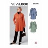 New Look Sewing Pattern N6706 Misses Top Tunic With or Without Hood Jacket