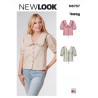New Look Sewing Pattern N6707 Misses Blouses With or Without Ruffled Collar
