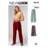 New Look Sewing Pattern N6709 Misses Straight Leg Trousers Flared Skirt