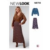 New Look Sewing Pattern N6710 Misses Waist Length Jacket Midi Length Skirt