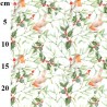 100% Cotton Digital Fabric Rose & Hubble Christmas Holly Berries Robins Xmas