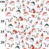 100% Cotton Digital Fabric Rose & Hubble Christmas Santa Gnomes Xmas Festive