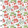 100% Cotton Digital Fabric Rose & Hubble Pigs In A Pot Christmas Xmas Festive