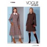 Vogue Sewing Pattern V1836 Misses' Lined Coat Welt Pocket Length Variations