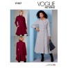 Vogue Sewing Pattern V1837 Misses' Lined Double Breasted Fit-and-Flare Coat