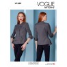 Vogue Sewing Pattern V1839 Misses' Fitted Lined Jacket Asymmetric Peplum Detail