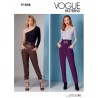 Vogue Sewing Pattern V1848 Misses' Tapered High Waisted Cropped Trousers