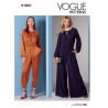 Vogue Sewing Pattern V1851 Misses Jumpsuit With Elasticated Waist Raglan Sleeves