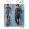 Vogue Sewing Pattern V1852 Misses Robe With Shawl Collar Side Pockets Tank Dress