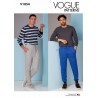 Vogue Sewing Pattern V1854 Men's Fitted Tapered Leg Jogger Style Trousers