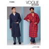 Vogue Sewing Pattern V1855 Men's Dressing Gown With Patch Pockets Matching Belt