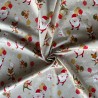 100% Cotton Fabric Christmas Furry Friends Santa Reindeer Xmas 160cm Wide