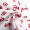 Polyester Lining Fabric Union Jack Flags Floating UK Jubilee British 145cm Wide