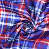 Polyester Lining Fabric Union Jack Look Tartan Jubilee British 145cm Wide
