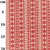 100% Cotton Fabric John Louden Christmas Scandinavian Stripes Xmas Festive