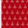 100% Cotton Fabric John Louden Christmas Swirly Trees In Lines Xmas Festive