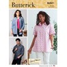 Butterick Sewing Pattern B6841 Unisex Button Down Fitted Shirt Pointed Collar