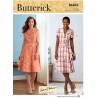 Butterick Sewing Pattern B6843 Misses' Shirt Dress Semi Fitted Bodice