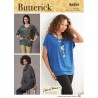 Butterick Sewing Pattern B6854 Misses' Close Fitting Top or Tunic Drop Shoulder