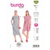 Burda Sewing Pattern 6004 Misses' Straight Cut Dress or Jumpsuit Elastic Waist