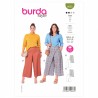 Burda Sewing Pattern 6035 Misses' Summer Gaucho Trousers or Culottes